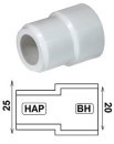 Соединитель PP-R (свар) 25x20 Н-В (ЭНКОР)