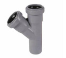 Тройник ПП косой 40x40х67 гр, серый. Ostendorf