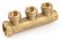 Коллектор ВР-НР 3/4"х3в.х1/2"ВР, лат.