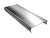 Рейка потолочная алюм. 100х3000мм А100/АS (S-рейка) белая мат. (вставки не нужны)
