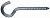 Крюк-шуруп полукруг 6,0х100
