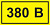 Знак (наклейка) "380 В" 20х40мм