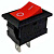 Выключатель 2 конт. (3А/250V) I-0,15х10мм, красный KCD5-1-01(2)R