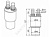 Переходник ПП 50(40)х 2по1/2"+штуцер 14мм, белый, Alca Plast