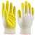 Перчатки х/б обливная ладонь, желтые (100)