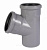 Тройник ПП косой 110/110х67 гр. серый. Ostendorf