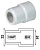 Соединитель PP-R (свар) 32x25 Н-В (ЭНКОР)