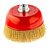 Щетка-крац "чашка" 125мм М14 (пров/покрытая) (74606) Matrix