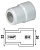 Соединитель PP-R (свар) 32x20 Н-В (ЭНКОР)