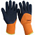 Перчатки утепл. синтет., оранжевые, черный облив Admiral (103)
