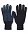 Перчатки утепл. зимние (точка 5 нитей, 7 класс) серые/черные (59)