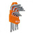 Набор ключей TORX T10-T50, 9шт, с отверстием CrV "Алмаз" (1021-0102) TDM