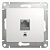 Розетка 1СП компьют. RJ45 кат. 5Е "GLOSSA" белая (GSL181K) Schneider Electric
