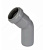 Отвод ПП 32х45 гр. раструб. серый. СТК